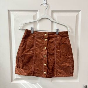 Brandy Melville Brown Mini Skirt